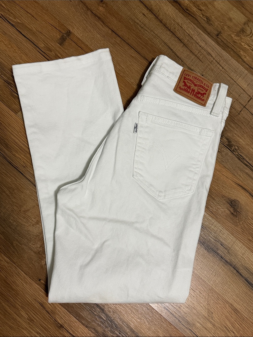 Levi's Men's Slim Straight White Jeans